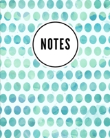 Notes: Watercolor Dot Print (3) - Cute Writing Notebook For School, Home & Office - [Classic] 1087042852 Book Cover