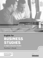 English for Business Studies in Higher Education Studies: Teacher's Studies (English for Specific Academic Purposes) 1859649440 Book Cover