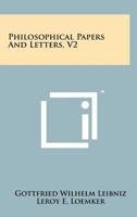 Philosophical Papers And Letters, V2 1258198185 Book Cover