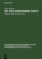 Ist Das Erdinnere Fest? 3111282848 Book Cover