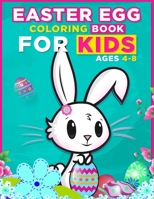 Easter egg coloring book for kids ages 4-8: Kids Mandala egg coloring book, Happy Easter egg coloring activities for kids, Easter gift for family, tee B08W7JH2ND Book Cover