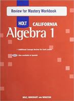 Holt Algebra 1 California: Cuadernos de Repaso de Los Conocimientos (Spanish Review for Mastery Workbook) a 0030991064 Book Cover