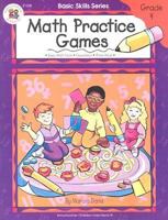 Math Practice Games, Grade 4 1568227523 Book Cover