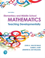 Elementary and Middle School Mathematics: Teaching Developmentally 0205483925 Book Cover