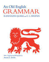 An Old English Grammar 0875805604 Book Cover
