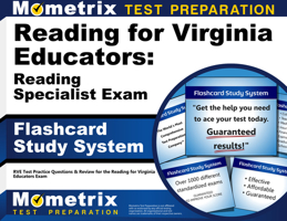 Reading for Virginia Educators Reading Specialist Exam Flashcard Study System: Rve Test Practice Questions and Review for the Reading for Virginia Educators Exam 1621209881 Book Cover