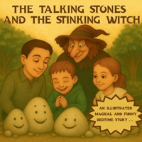 The Talking Stones and the Stinking Witch: An illustrated magical and funny bedtime story for kids ages 4–8, featuring three brave siblings, a talking ... who… might not be so wicked (The Blue Dot) B0F7GL77CT Book Cover