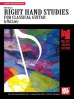 Mel Bay presents Right Hand Studies for Classical Guitar (Mel Bay Archive Editions) 0786678194 Book Cover