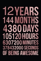 12th Birthday: Blank Lined Journal, Notebook, Planner Awesome Happy 12th Birthday 12 Years Old Gift For Boys And Girls 1699172803 Book Cover