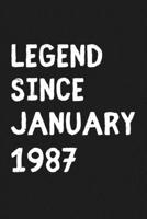 Legend Since January 1960 - Notebook Journal Birthday Gift: Lined Notebook / Journal Gift, 120 Pages, 6x9, Soft Cover, Matte Finish, LegendBirthday Gifts 166088229X Book Cover
