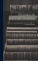 Studies in English Syntax 1145735908 Book Cover