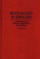 Boccaccio in English: A Bibliography of Editions, Adaptations, and Criticism (Bibliographies and Indexes in World Literature) 0313289670 Book Cover