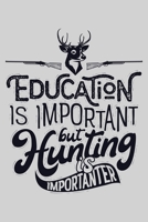 Education is Important But Hunting is Importanter: Hunting Lined Notebook, Journal, Organizer, Diary, Composition Notebook, Gifts for Hunters 1707951497 Book Cover