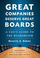 Great Companies Deserve Great Boards 0230113656 Book Cover