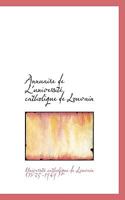Annuaire de L'université catholique de Louvain 055985871X Book Cover