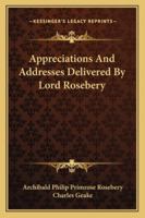 Appreciations and Addresses 1430479469 Book Cover