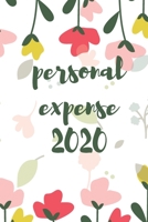 Personal Expense: Personal Expense 2020 1652739432 Book Cover