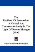 The Problem of Personality 1018273840 Book Cover