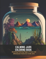 Calming Jars Coloring Book: Soothing Coloring Pages of Cute and Whimsical Creatures Inside Jars B0C2S279K9 Book Cover