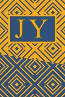 J Y: Art Deco Initials J Y Monogram Notebook, J Y Monogrammed Journal Gift 1678687316 Book Cover