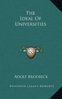 The Ideal of Universities 1430480637 Book Cover