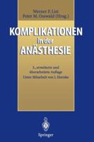 Komplikationen in der Anästhesie 364297211X Book Cover