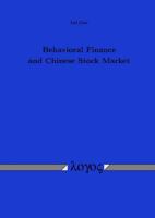 Behavioral Finance and Chinese Stock Market 3832506497 Book Cover