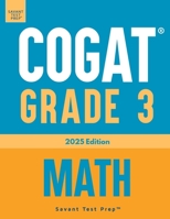 COGAT Grade 3 Math: Three Practice Tests - Level 9 B0F7HC968M Book Cover