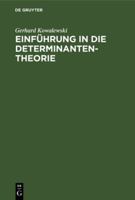 Einfhrung in Die Determinantentheorie 3111260240 Book Cover