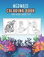 Mermaid Coloring Book For Kids ages 4-8: Activity Coloring 100 Unique High Quality Design (US Edition) Relaxing mandalas for stress relief and relaxation B091CFFXJB Book Cover