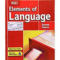 Elements of Language: Second Course 0030686660 Book Cover