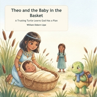 Theo and the Baby in the Basket: A Trusting Turtle Learns God Has a Plan (Theo's Trusting Bible Adventures) B0HFP26LNH Book Cover