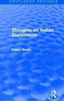 Thoughts on Indian Discontents 113877572X Book Cover