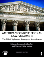 American Constitutional Law: The Bill of Rights and Subsequent Amendments, Volume II (American Constitutional Law) 0813344786 Book Cover