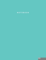 Notebook: Turquoise Color - Writing Journal - College Ruled Notebook - Lined Notebook - Diary - Notepad - Large Composition Book - 8.5x11 inches - 120 pages 1651124647 Book Cover