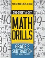 One-Sheet-A-Day Math Drills: Grade 2 Subtraction - 200 Worksheets (Book 4 of 24) 1627341994 Book Cover