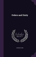 Order and Unity 1018273522 Book Cover