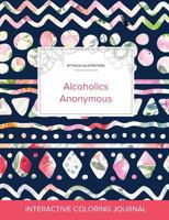 Adult Coloring Journal: Alcoholics Anonymous (Mythical Illustrations, Purple Mist) 1360893148 Book Cover