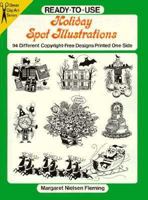 Ready-To-Use Holiday Spot Illustrations: 96 Different Copyright-Free Designs Printed One Side 0486292363 Book Cover
