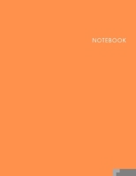 Notebook Orange Cover: Lined Notebook - Size (8.5 x 11 inches) - 120 Pages 1702147991 Book Cover