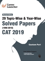CAT 29 Topic-wise & Year-wise Solved Papers 1990-2018 9389161754 Book Cover