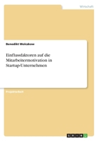Einflussfaktoren auf die Mitarbeitermotivation in Startup-Unternehmen (German Edition) 3346230899 Book Cover