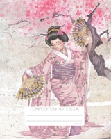 Composition Notebook: College Ruled Dancing Geisha Back to School Composition Book for Teachers, Students, Kids and Teens 120 Pages, 60 Sheets 8 x 10 inches 1702205525 Book Cover