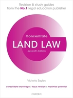 Land Law Concentrate: Law Revision and Study Guide 0198855222 Book Cover