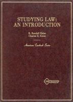 Studying Law: An Introduction (American Casebook Series) 0314814728 Book Cover