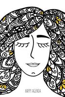 Happy Agenda Perpetua: Zentangle Girl: Agenda ilustrada para colorear y organizarte sin estrés 1543066720 Book Cover