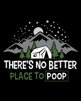 Theres No Better Place To Poop: Funny Family Camping Tracker 1687470782 Book Cover