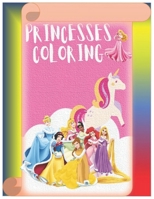Princesses coloring: Enter a Magical World of Creativity and Imagination B0CVXLC5P9 Book Cover