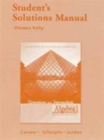 Student Solutions Manual for Elementary and Intermediate Algebra 0321374967 Book Cover