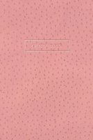 Graph Paper: Executive Style Composition Notebook - Pink Ostrich Skin Leather Style, Softcover 6 x 9 - 100 pages (Office Essentials) 1691092541 Book Cover